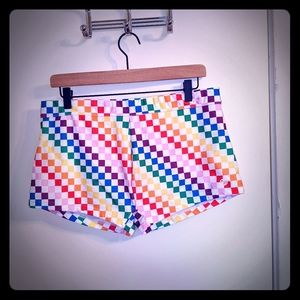 Evolve Checked Rainbow Shorts XL